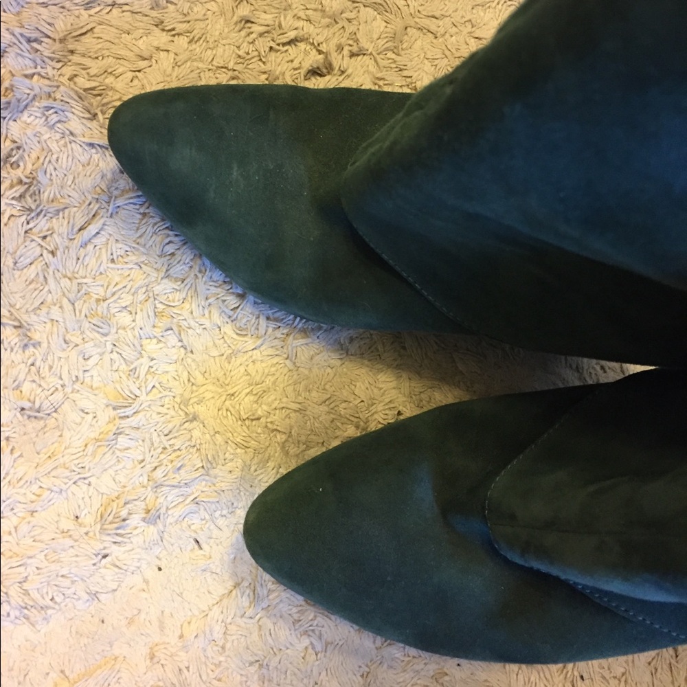 Enzo Angiolini green Suede Women's Boots - Picture 3 of 5